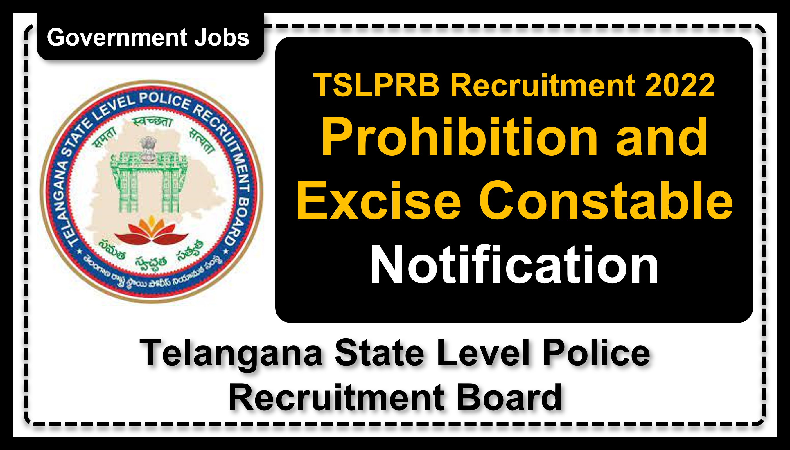 tslprb.in | Telangana State Level Police Recruitment Board | Details of Recruitment Rules, Number of Vacant Post, Fee, Eligibility, Age, Salary, How to Apply etc. | Telangana State Level Police Recruitment Board