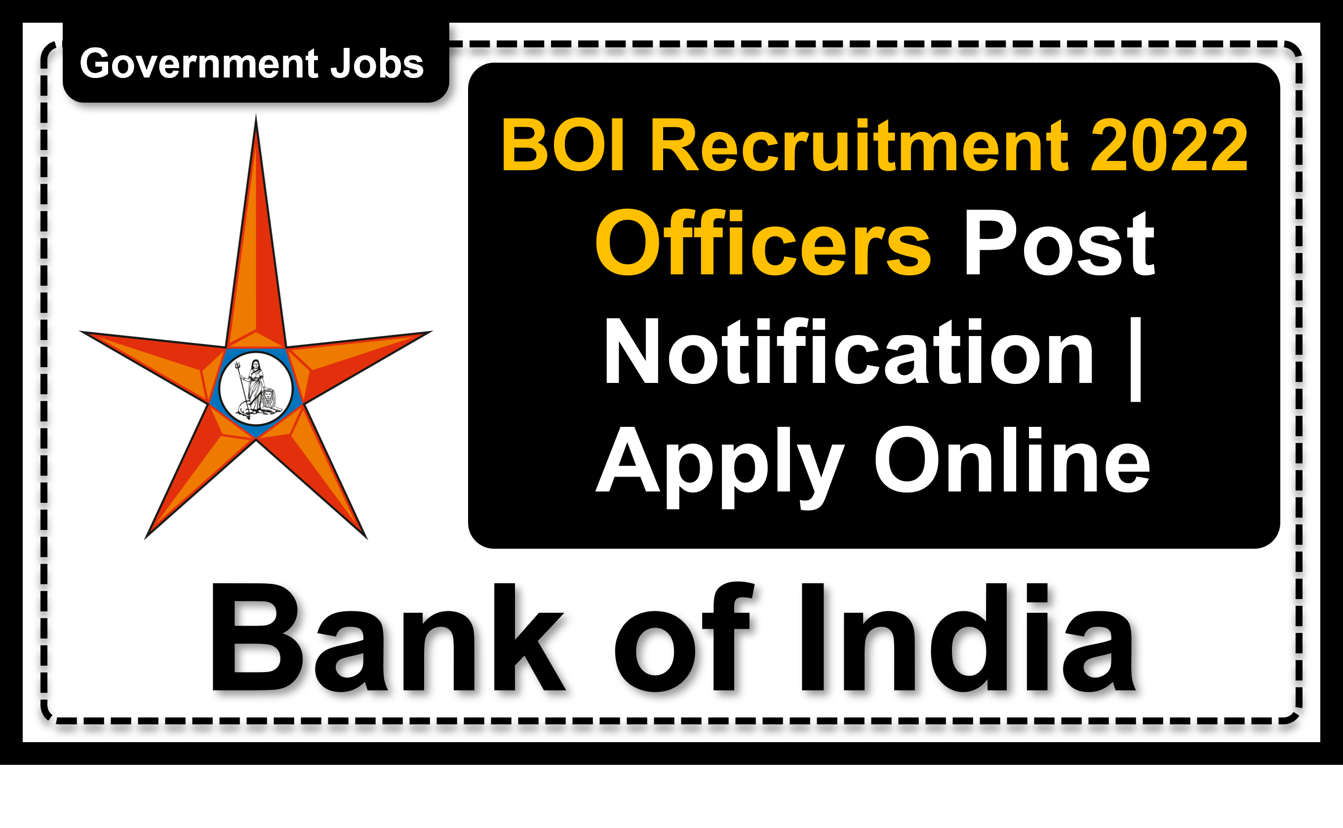 bankofindia.co.in | Bank of India | Details of Recruitment Rules, Number of Vacant Post, Eligibility, Application Fee, Age Limit, Pay Scale, How to Apply etc. | Bank of India