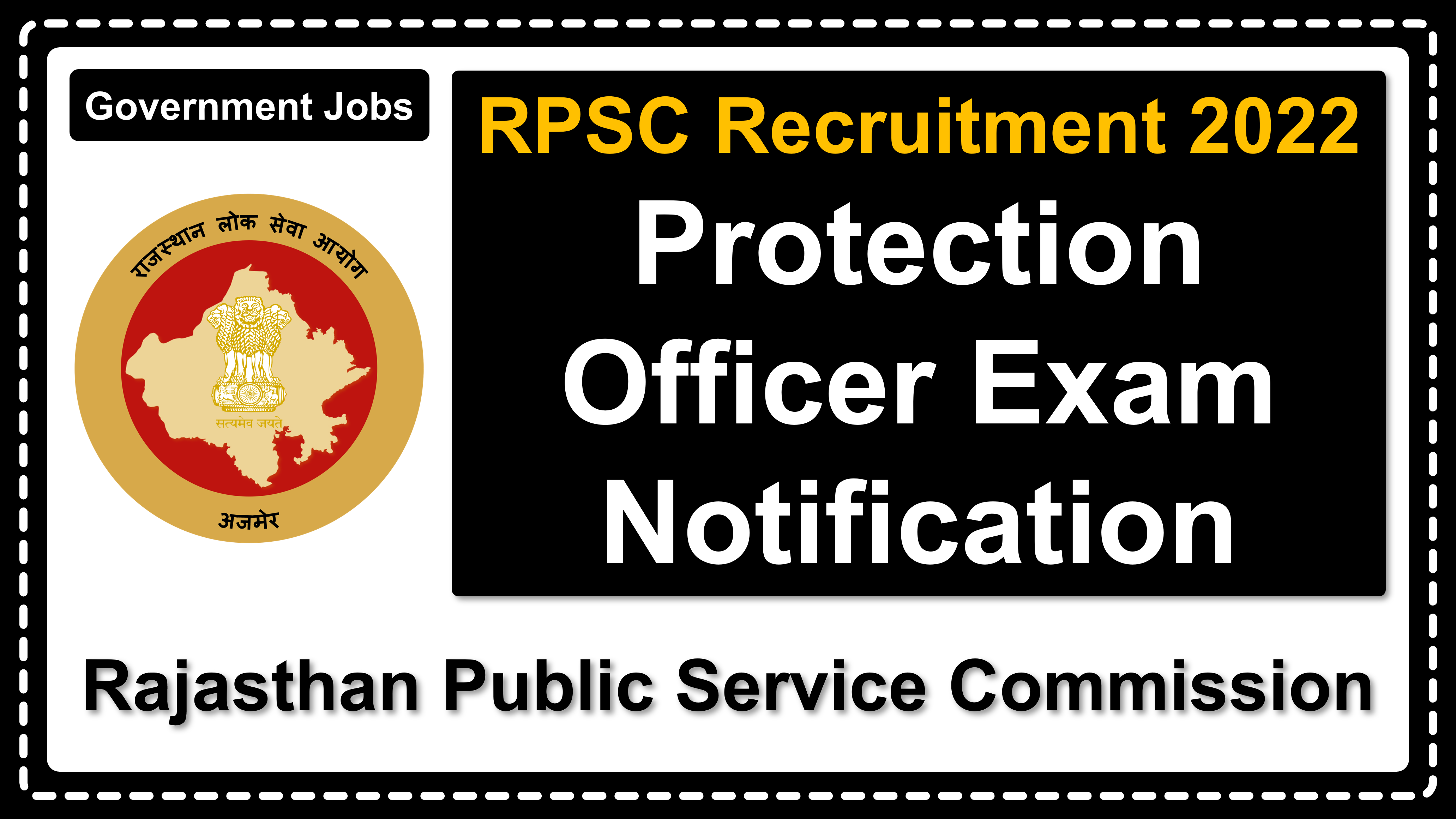 rpsc.rajasthan.gov.in | Rajasthan Public Service Commission | Details of Recruitment Rules, Number of Vacant Post, Fee, Eligibility, Age, Salary, How to Apply etc. | Rajasthan Public Service Commission