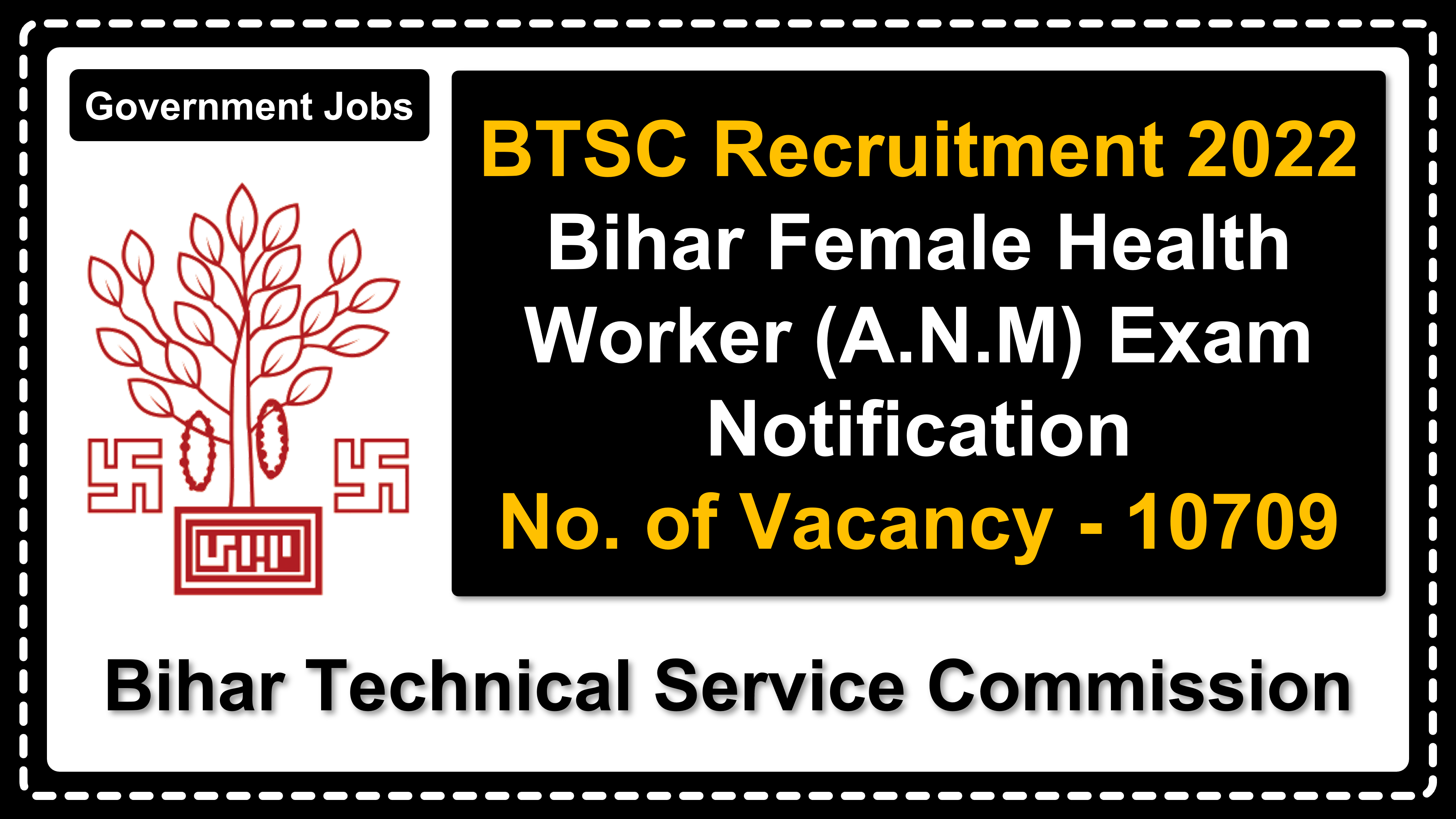 pariksha.nic.in | Bihar Technical Service Commission | Details of Recruitment Rules, Number of Posts, Eligibility Criteria, Fee, Age Limit, How to Apply etc. | Bihar Technical Service Commission