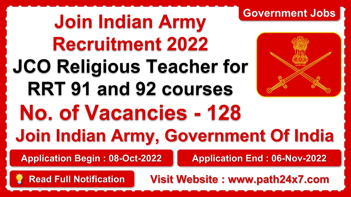 joinindianarmy.nic.in | Join Indian Army | Details of Recruitment Rules, Number of Posts, Fee, Age Limit, Eligibility, Physical Standard, How to Apply etc. | Join Indian Army, Government of India