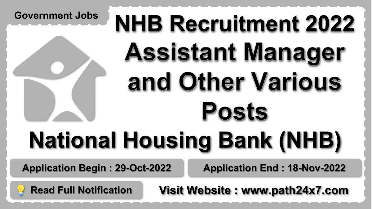 nhb.org.in | National Housing Bank (NHB) | Details of Recruitment Rules, Number of Posts, Fee, Age, Eligibility Criteria, Pay Scale, How to Apply etc. | National Housing Bank (NHB)