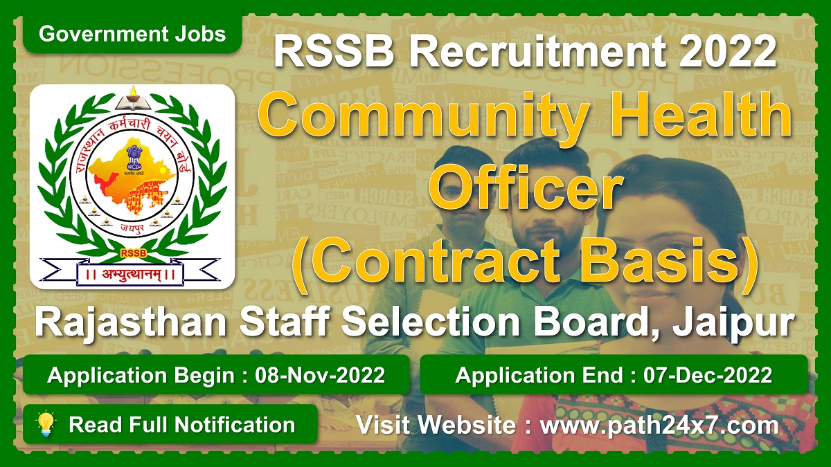 rsmssb.rajasthan.gov.in | Rajasthan Staff Selection Board, Jaipur | Details of Recruitment Rules, Number of Posts, Fee, Age Limit, Salary, Eligibility, How to Apply etc. | Rajasthan Staff Selection Board, Jaipur