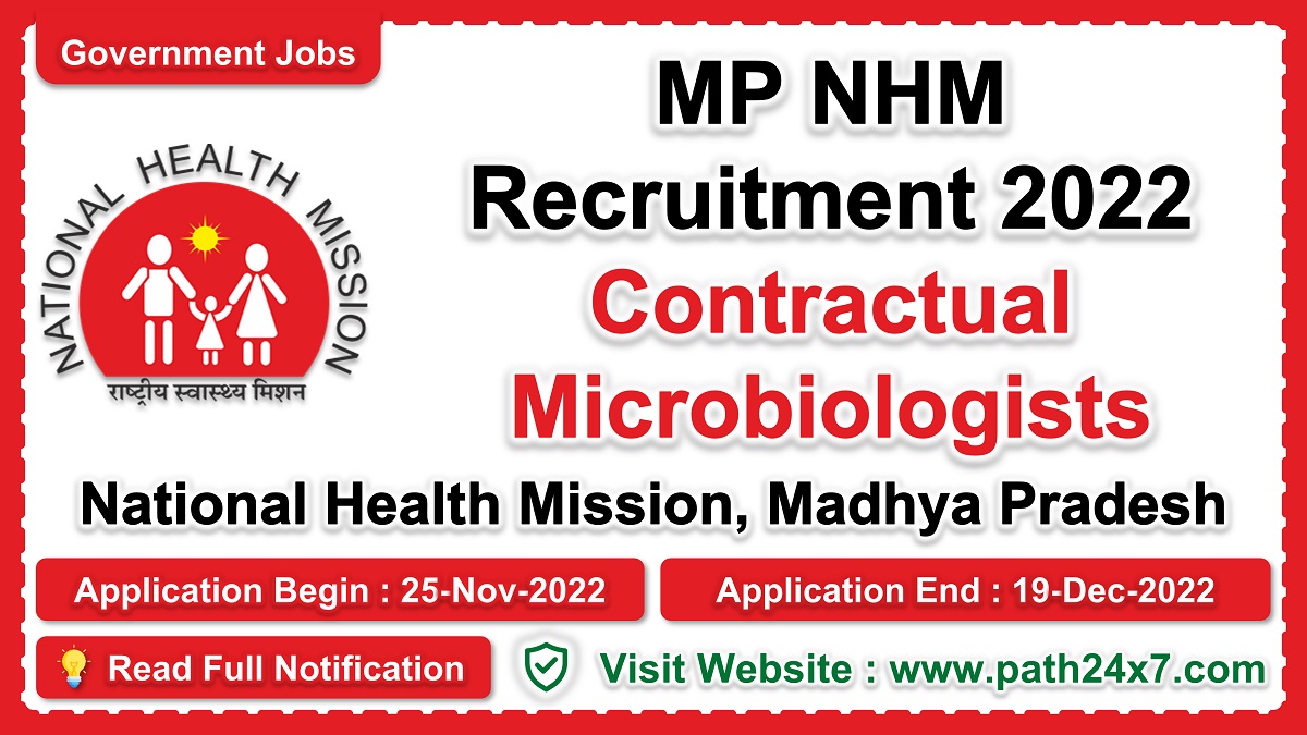 sams.co.in | National Health Mission, Madhya Pradesh | Details of Recruitment Rules, Number of Posts, Fee, Age Limit, Pay Scale, Eligibility, How to Apply etc. | National Health Mission, Madhya Pradesh