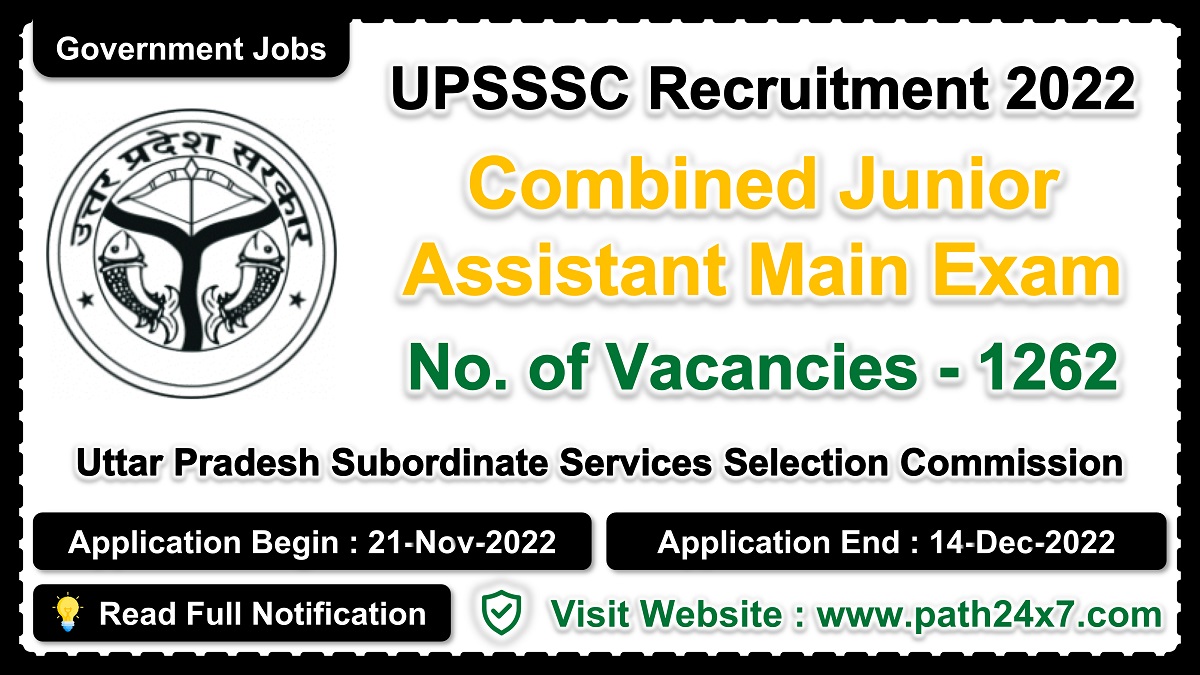 upsssc.gov.in | Uttar Pradesh Subordinate Services Selection Commission | Details of Recruitment Rules, Number of Posts, Fee, Age, Pay Scale, Eligibility, How to Apply etc.  | Uttar Pradesh Subordinate Services Selection Commission
