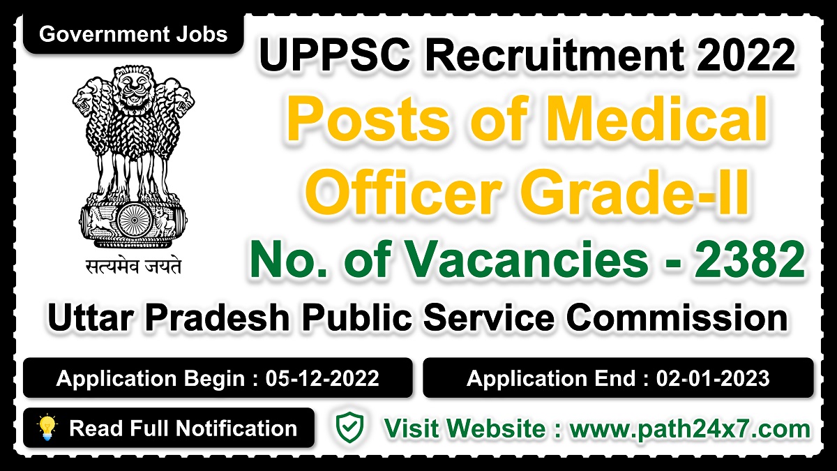 uppsc.up.nic.in | Uttar Pradesh Public Service Commission | Details of Recruitment Rules, Number of Posts, Fee, Age Limit, Pay Scale, Eligibility, How to Apply etc. | Uttar Pradesh Public Service Commission