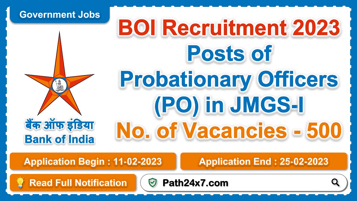bankofindia.co.in | Bank of India (BOI) | Details of Recruitment Rules, Number of Posts, Fees, Age Limit, Educational Qualifications, Pay Scale, How to Apply etc. | Bank of India (BOI)